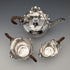Late 19th Century British Antique Silver Plate Bachelor Tea Set, 3 Pieces, Roberts & Belk